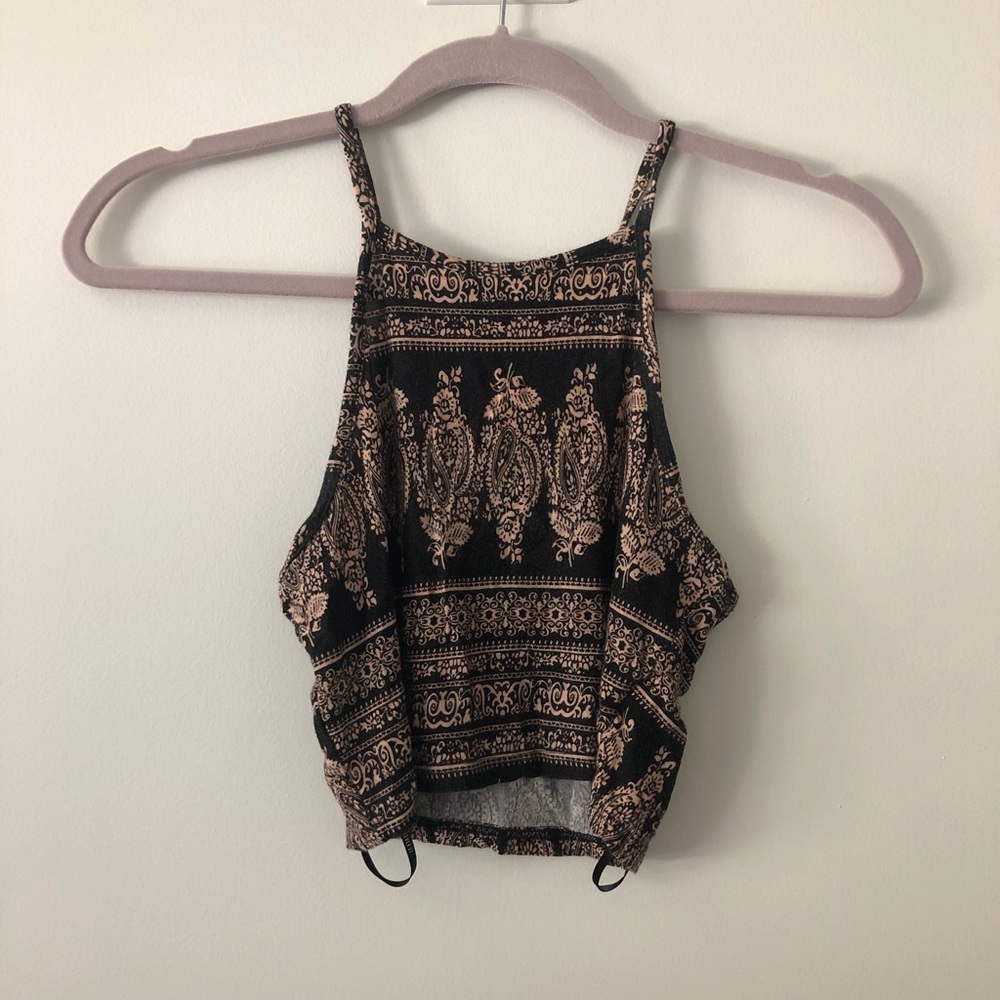 High Neck Crop Top